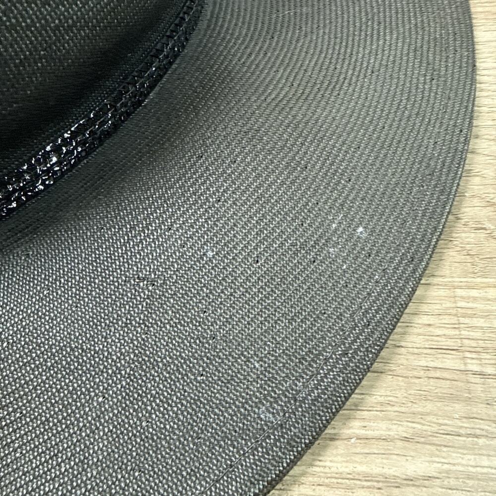 Vintage Frank Olive Straw Hat for Saks Fifth Avenue Elegant Classic - Picture 5 of 10
